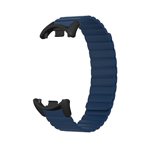 For-Xiaomi 8/8 NFC Smartwatch Magnetisk mjuk, justerbar rem Armbandsarmband Midnight blue