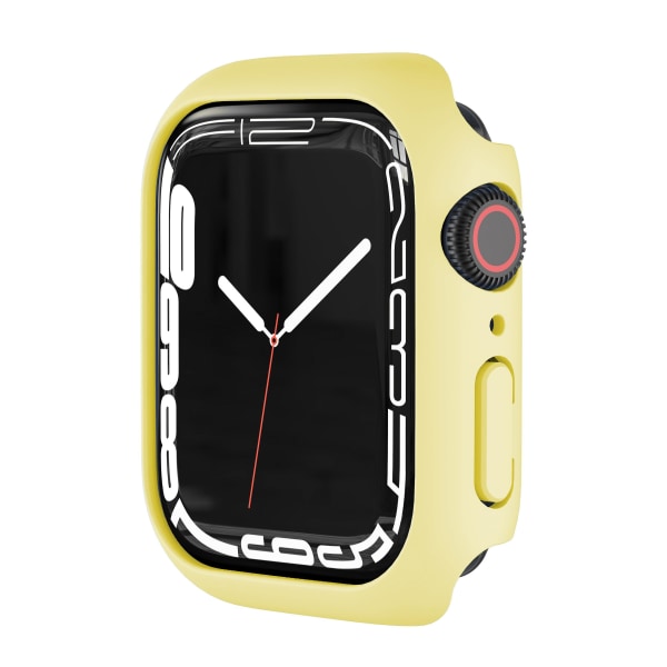 Case Apple Watch cover 41mm 45mm 44mm 40mm 44mm Lisävarusteet PC suojapuskuri Iwatch Series 6 Se 5 4 3 7 8 42mm 38mm case 38mm series 321 yellow