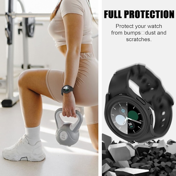 Skärmskydd för Samsung Galaxy Watch 5 Pro 45mm, [4+4-pack] Hårt
