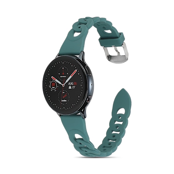 Klokkestropper til Samsung Galaxy Watch 5 40mm/44mm/Watch 5 Pro 45mm Sirkeldesign Klokkestropp Sport W Dark green, Blackish Green G Samsung Galaxy Watch 5