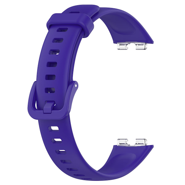 Ersättande klockarmband 24mm PU-läder klockarmband för Huawei Band 8 Dark Purple