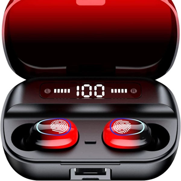 Bluetooth-headset med aktiv støyreduksjon, tws digital display, lagergradienter Gradient blue