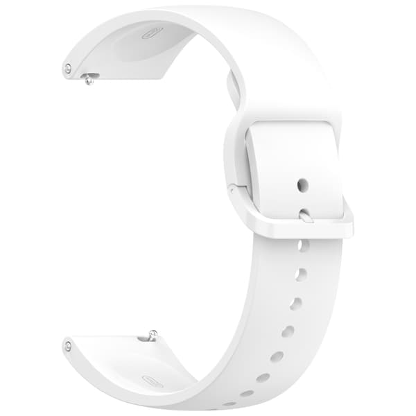 Rem til Redmi Watch 5 Active/Lite, silikone med matchende farvefæstner (kompatibel, hvid)