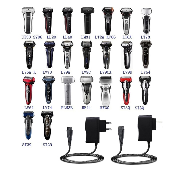 4,8v 1,25a vægstik AC strømadapter til Panasonic Re7-27 72 barbermaskine til barbermaskine oplader Re7-87 EU