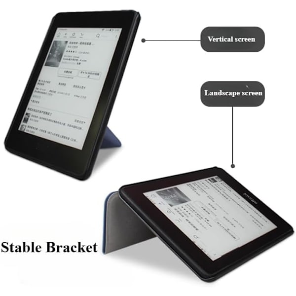 Etui - Til 7\" Kindle Paperwhite 12. generation 2024, deformerbart foldbart beslag (brun)