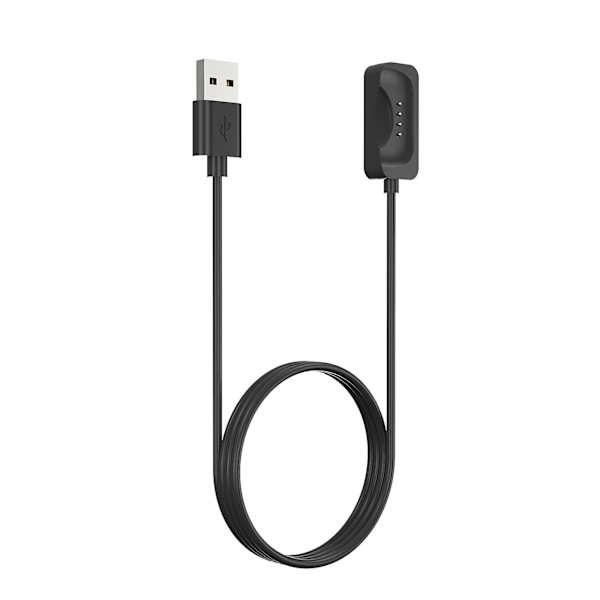 Magnetisk fästeladdare USB-laddningskabel strömadapter för Watch 3/3 Pro/2/1 Black