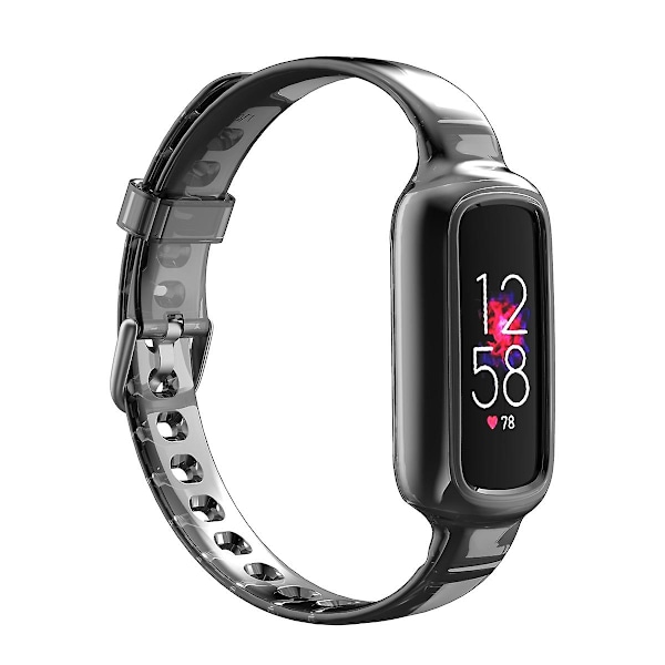 Utskiftbar myk TPU-klokkestropp justerbar håndleddsrem for Fitbit Luxe Grey C Other Smartwatch Model