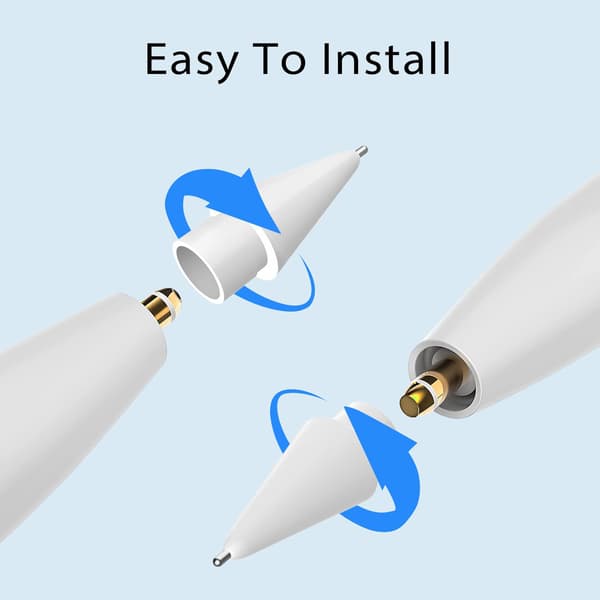Udskiftningsspidser - 8-pak til Apple Pencil 1./2. generation/USB-C/Pro (2H spids*2..)