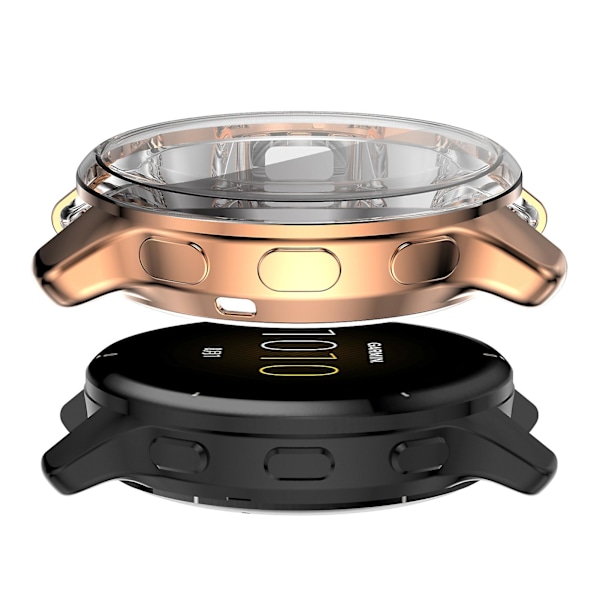 Farfi Watch skyddande fodral Tpu plätering Smart Watch Full Coverage skärmskydd Cover för Garmin Venu 2 Plus Transparent