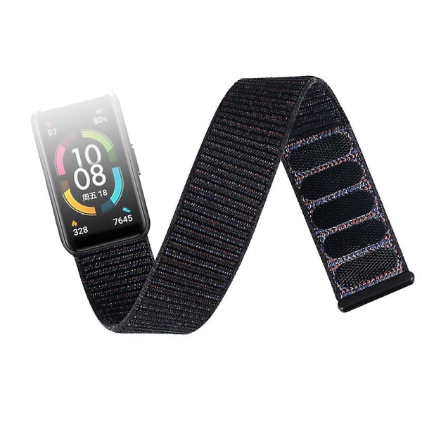 Hihna Fitbit Charge 5 -älykellolle Watch Urheilu Nylon Loop Rannekoru Ranneke Correa Pulsera Fitbit Charge 5 Band Charcoal