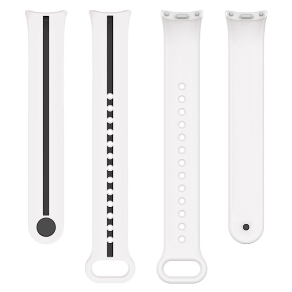 Myk silikonklokkebånd for Xiaomi Smart Band 8 tofarget justerbar håndleddsstropp med spenne/gul F Xiaomi Smart Band 8