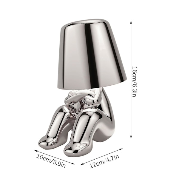 Thinker Lamp Collection Creative Little Golden Man Living Room