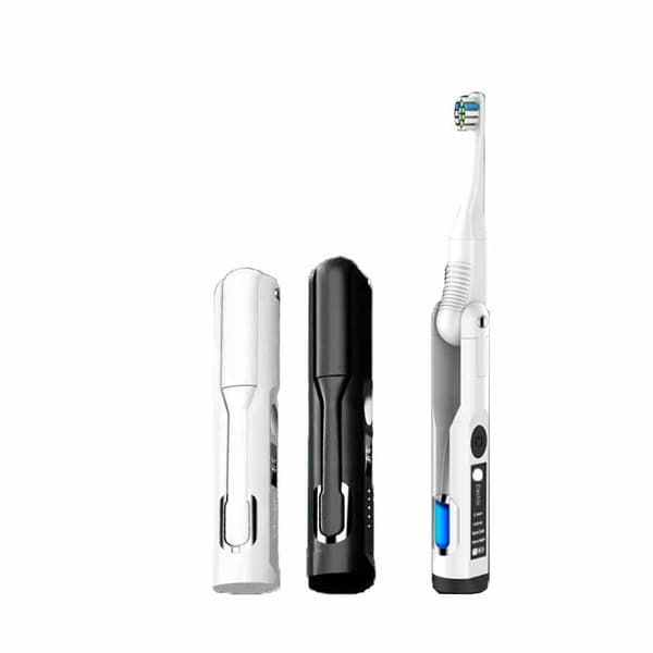 Elektrisk tannbørste - Sammenleggbar design med UV-sterilisator, IPX7, 3 moduser (svart)