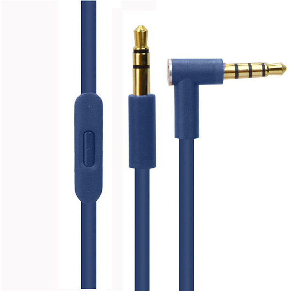 Sopii Beats Solo/Solo HD/Solo2/Solo3/Mixr/studio2/studio3/ pro kuulokekaapelille 3,5 mm - 3,5 mm kuulokkeiden vaihtokaapeli blue