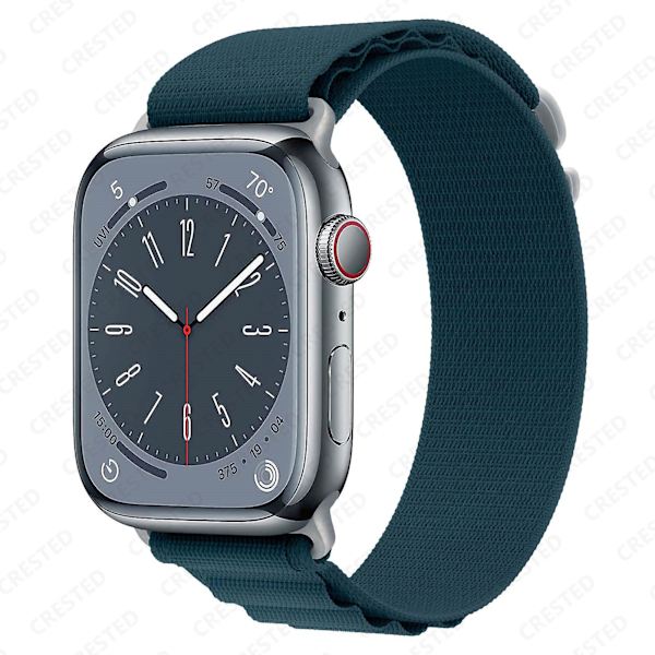 Alpine Loop Band For Apple Watch Strap 49mm 44mm 40mm 45mm 41mm 42mm 38mm 38 40 44 45 Mm Armbånd Iwatch Ultra Series 7 6 3 Se 8 42 44 45 49mm blackish green