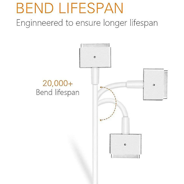 60w Magsafe 2 Strømadapter til Apple, Ac 60w T-tip Strømoplader