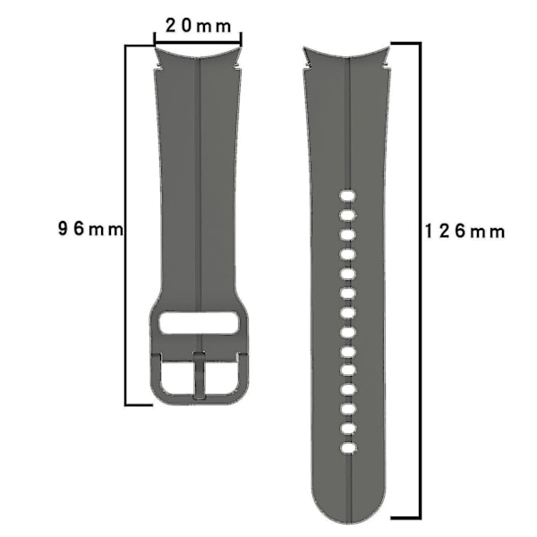 Håndleddsremmer for Samsung Galaxy Watch6 40mm 44mm/Watch6 Classic 43mm 47mm/Watch 5 40mm 44mm/5 Pro 45 Grey, Grey A Samsung Galaxy Watch 5