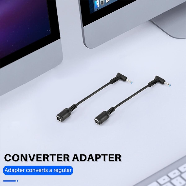 Adapter strømforsyning 7.4x5.0mm til 4.5x3.0mm spids stik konverter til Stream Spectre Pavilion Elitebook Split Chromebook udskiftning bærbar oplader