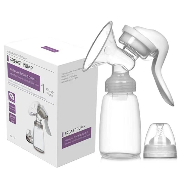 Manuell Brystpumpe Lett Og Enkel Brystsuging Med Én Hånd - 150Ml Babymating Brystpumpe