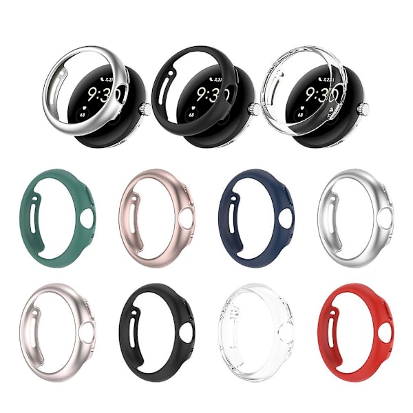 För Pixel Watch 2 Smartwatch anti-scratch Cover Hard Shell Ram Sleeve Housing Starlight color