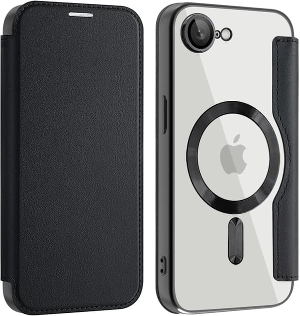 Etui til iPhone 16E / SE4 2025 kompatibel med MagSafe (sort)