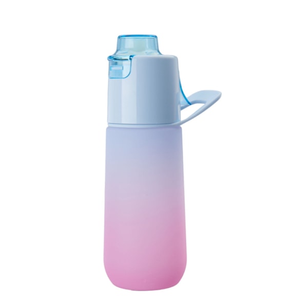 750 ml Doftvattenkopp med 1 smakpod, läckagesäker med sugrör, lämplig för utomhussporter, barnpresenter Gradient Blue