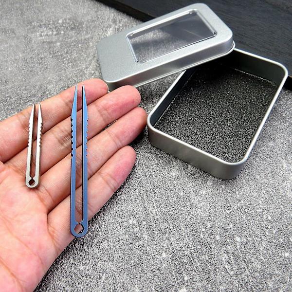 2-delt minipincet Titanium Bærbar Titanium Alloy Edc pincet