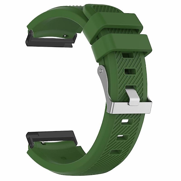 24mm Twill Texture Silikonklockarmband för Suunto Spartan Sport Wrist Hr Baro / Suunto 7 Army Green