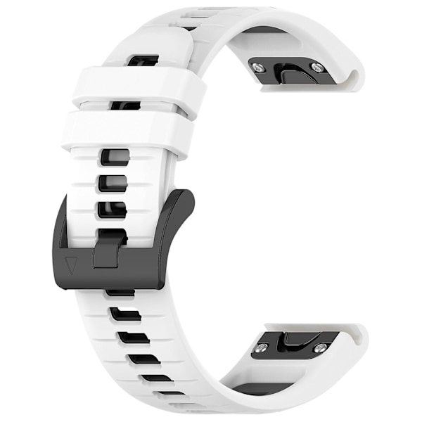 For Garmin Fenix 7 / Fenix 7 Pro Silicone Watch Band 22mm Replacement Straps White Black