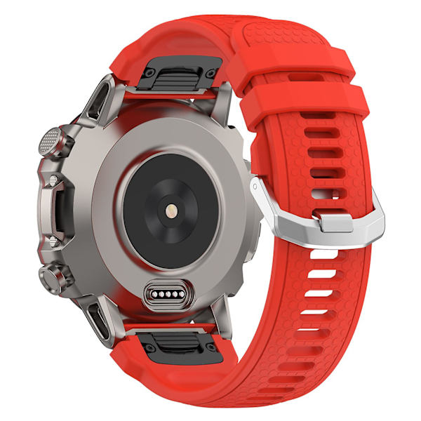 Silikoneurrem til Garmin MARQ/Approach S62/S60, udskiftningsurrem med honeycomb-tekstur Red
