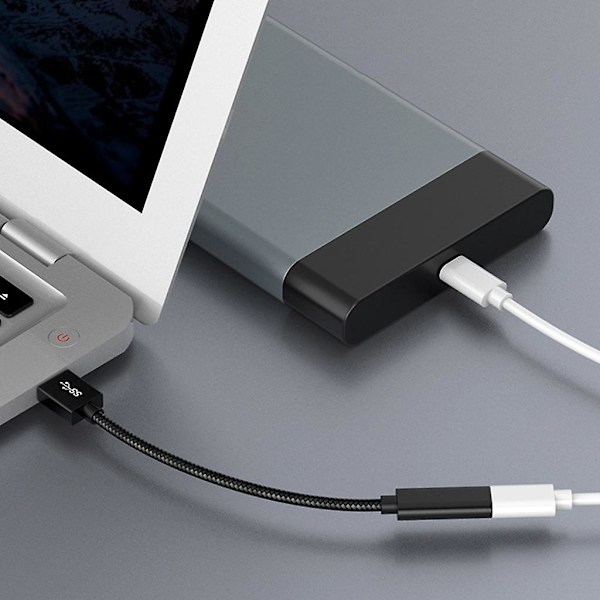 5,91 tuuman Type C naar USB 3.0 mannelijke oplaad- en datakabel voor telefoons en computers