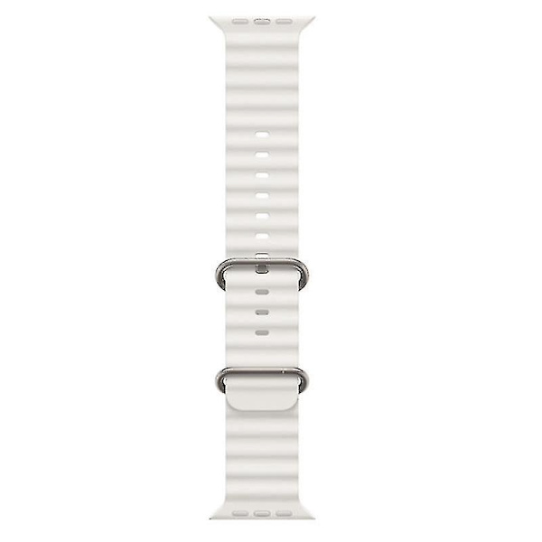 Rem til Apple Watch Series 8/7 41mm/Series 6/5/4/SE/SE (2022) 40mm/Series 3/2/1 38mm Ocean White, White I Apple Watch SE (2023)