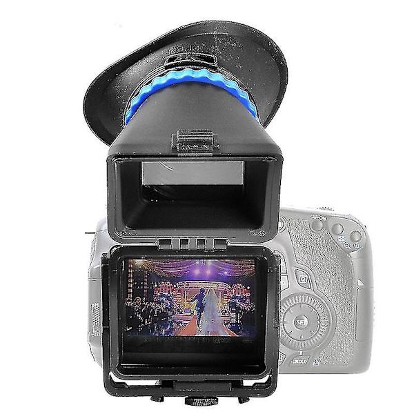 Mcoplus 3.0x LCD-søker Lupper Forstørrelsesglass Viewer Extender hette 3 tommer 3.2 tommer LCD-skjerm for Canon Nikon Sony Olympus