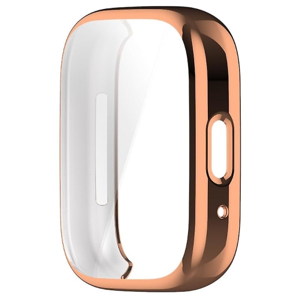 Skärmskydd anti-scratch Bumper Sleeve för RedmiWatch 3 Lite Watch Electroplated rose gold