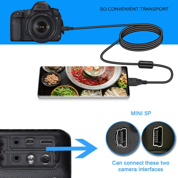 Adaptrar Micro 5Pin till Type-C OTG-kabel