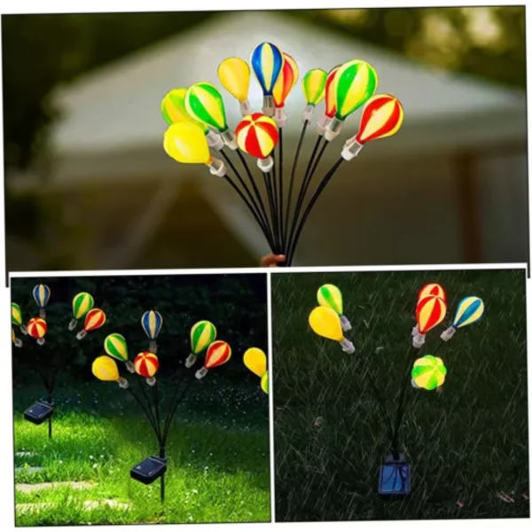 2024 Luftballon Solcelle Firefly Lys Havepælstang Have Dekorative Lys NY B White Light