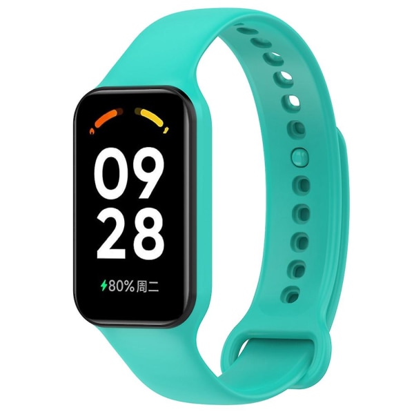 Silikonintegrert klokkerem for Redmi Band 2 Cyan