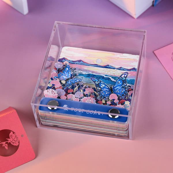 Notesblok - Rose Coast Butterfly 3D Stereo Notesblok
