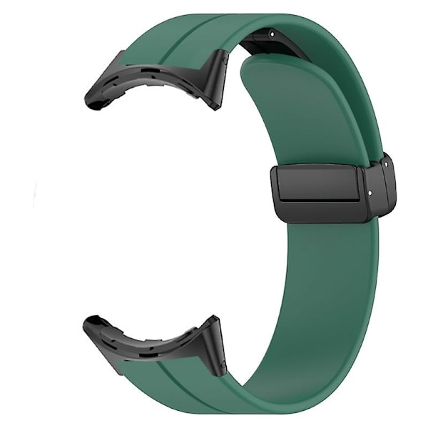 För Pixel Watch 2 Flexibelt silikonarmband Justerbart magnetiskt armband Army green