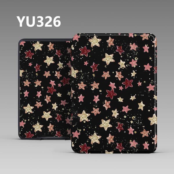 Etui til Kobo Clara 2E 6 tommer Model N506 – Stjerneformet mønster med håndrem Multicolor
