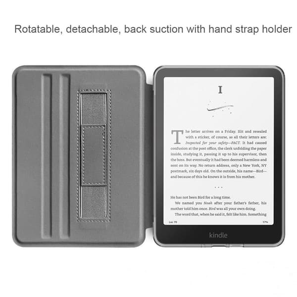 Etui til Kindle PW 12. generasjon 2024 SA569P – Avtakbar magnetisk, stjerneformet med håndstropp Red