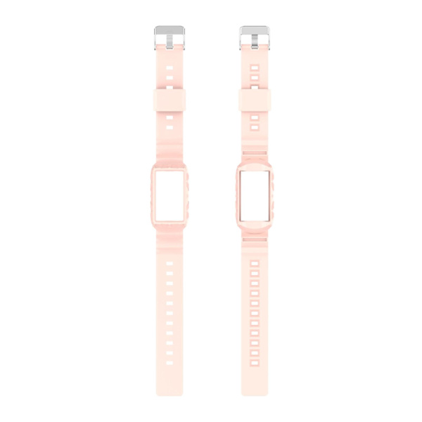 Silikon One Body Armor klockarmband för Fitbit Charge 4 Pink