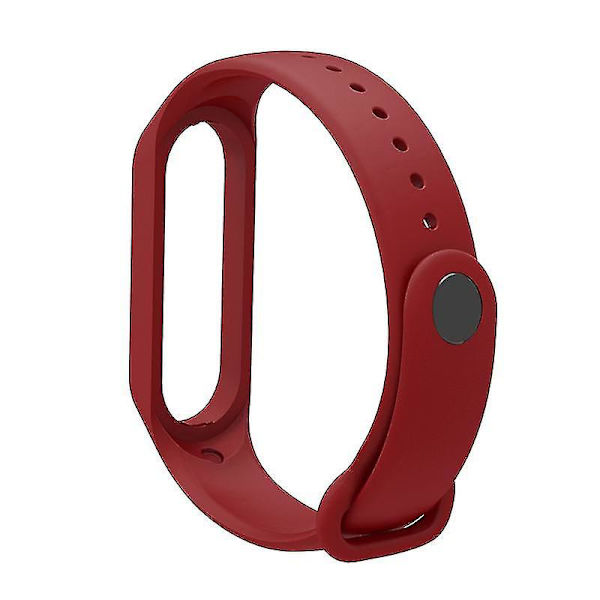 Mjuk TPU-klockarmband för Xiaomi Mi Band 7, justerbart armband Wine red, Wine Red L Xiaomi Mi Band 7