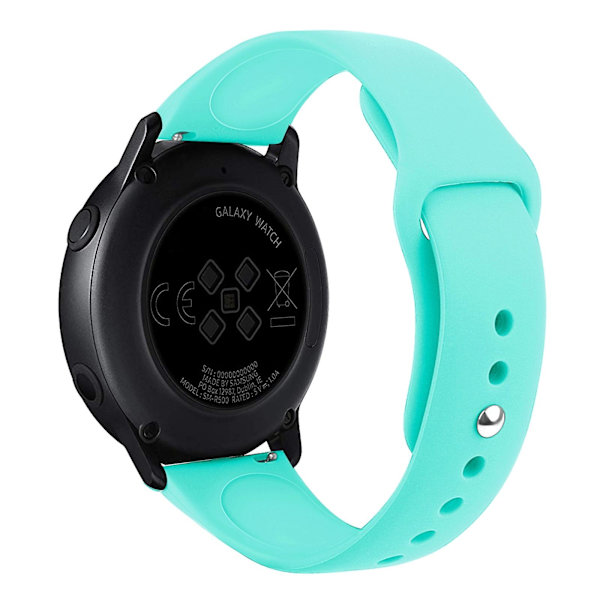 För Samsung Galaxy Watch Active2 Bluetooth Version 40mm Smart Watch Solid Color Silikon Armband Mint Green
