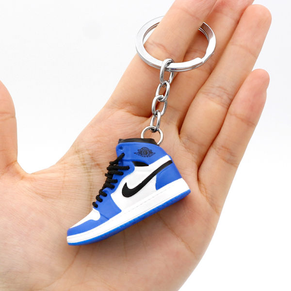 Skor Modell Nyckelring Väska hängsmycke 3d tredimensionella mini basketskor - plittle lightning