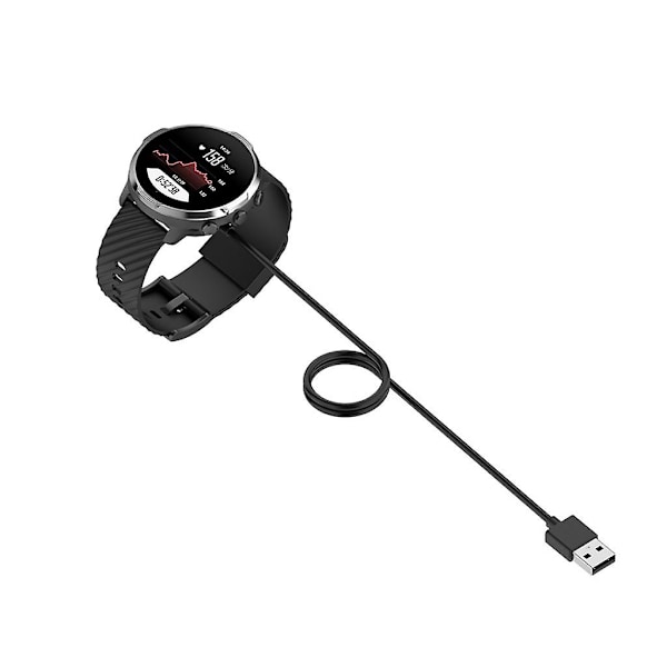 Sort opladningsbase magnetisk oplader dock kabel strømadapter passer til 7