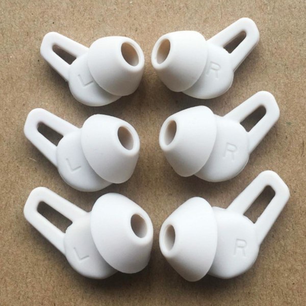Ersättningshörlurar i silikon Headset med trådbundna hörlurar för Huawei Freelace Pro Medium White