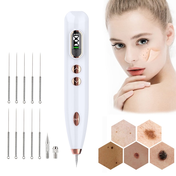 Laser Plasma Pen Fjernelse af fregner, 9 niveauer til scanning af pletter, lyse pletter og nevus