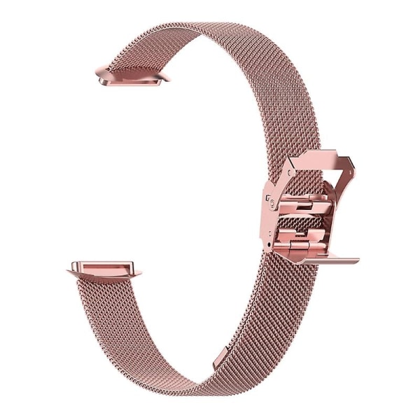 Sportbandsarmband för Fitbit-Luxe för Smart Watch -spänne Slitstarkt mesh band Pink