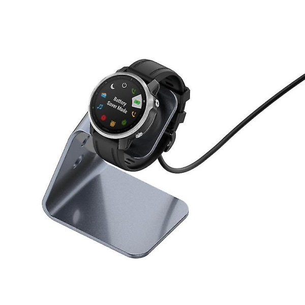 Universal hurtigladerbase for Garmin Forerunner 745/venu Sq/fenix 6 Smart Watch Hurtigladestativ Aluminiumslegeringslader